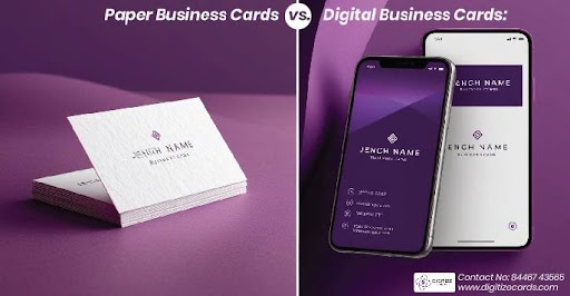 Paper cards vs digital business card